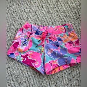 Lilly Pulitzer pink vina shorts multi jam out size XS tropical fun floral